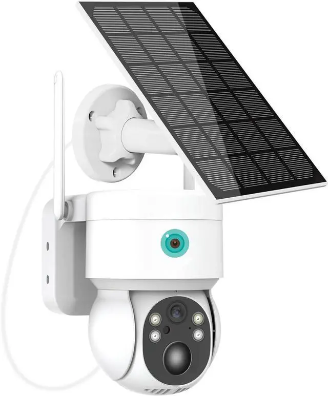 Main image of 4MP Solar Powered Outdoor PTZ WiFi Security Camera with 360° View & Alarm
