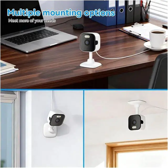 Alt view image 7 of 7 - 5MP HD Indoor WiFi Security Camera, Dual Band 2.4G/5G, Color Night Vision, Human Detection, Two-Way Audio(EU,5MP Camera No Card)