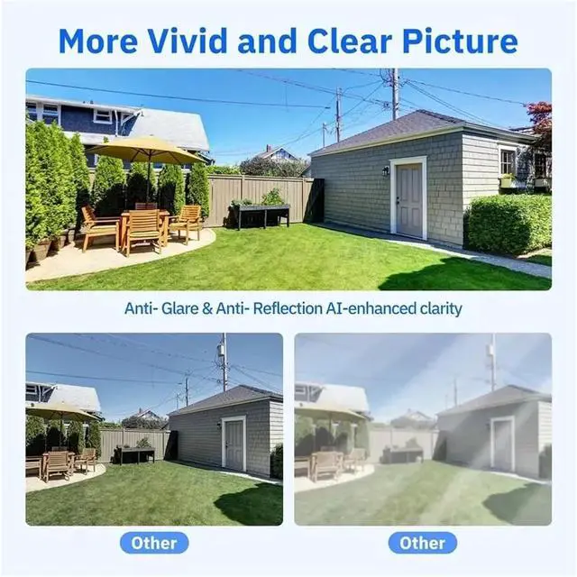 Alt view image 4 of 7 - 2K Security Camera with Color Night Vision, Motion Detection