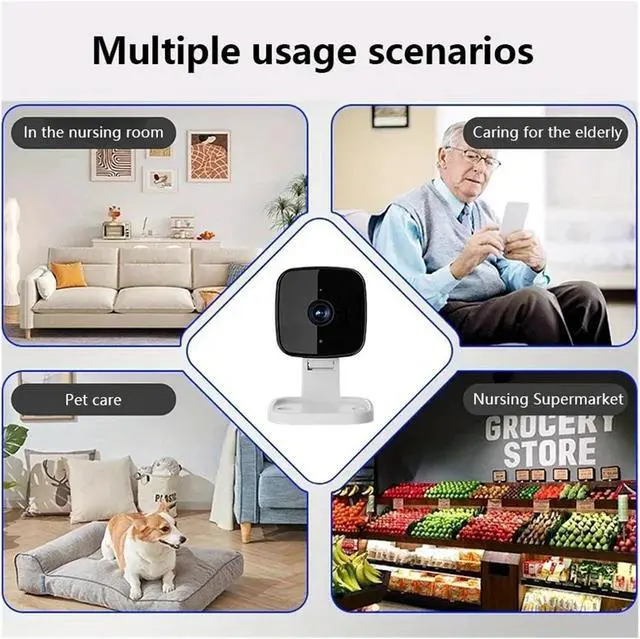 Alt view image 7 of 7 - 2K Security Camera with Color Night Vision, Motion Detection