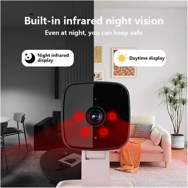 Alt view image 6 of 7 - 2K Security Camera with Color Night Vision, Motion Detection