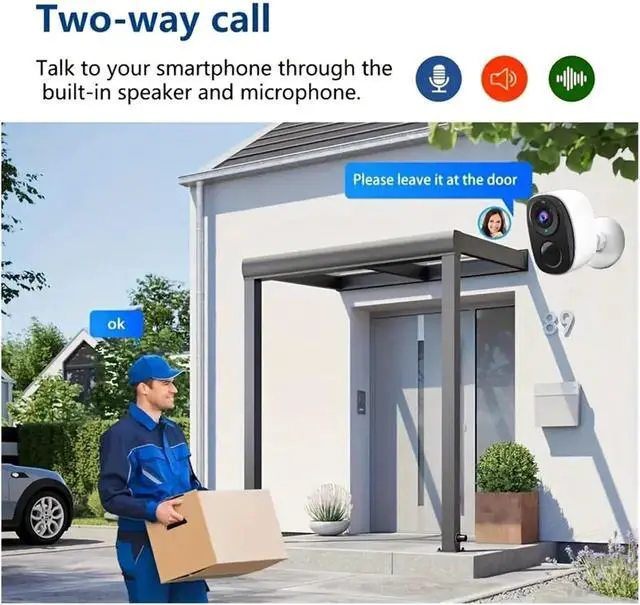 Alt view image 4 of 4 - 3MP 1296P Solar WiFi Security Camera, Low Power Wire-Free Surveillance Cam with AI Humanoid Detection(1/3")