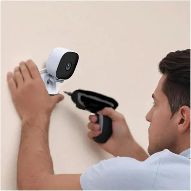 Alt view image 3 of 6 - 4K Smart Mini WiFi Security Camera, Full Color Night Vision, IP65 Waterproof, Two-Way Audio for Indoor & Outdoor Use(Camera)