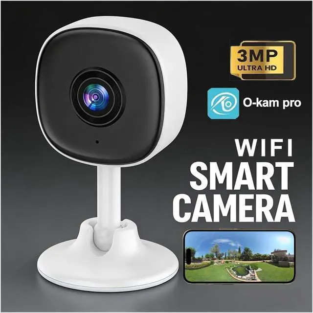 Alt view image 4 of 7 - 3MP WiFi Indoor Home Security IP Camera with Two-Way Audio and Night Vision(AU,2pcs)