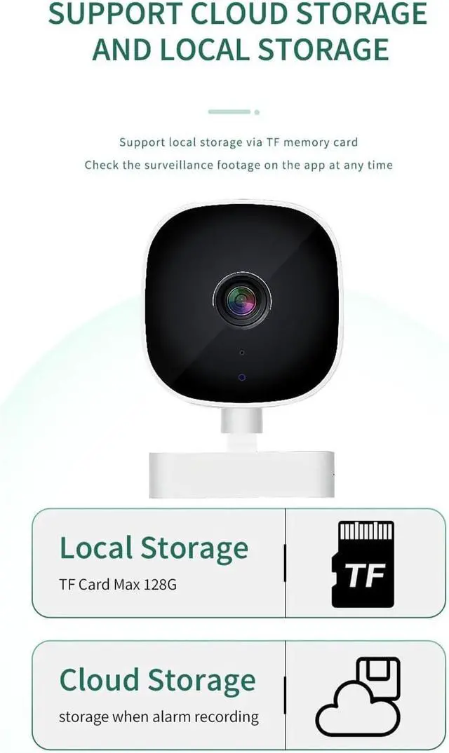 Alt view image 2 of 6 - 2.5K AI Indoor Outdoor Home Security Camera with Vibrant Color Night Vision(1536P)