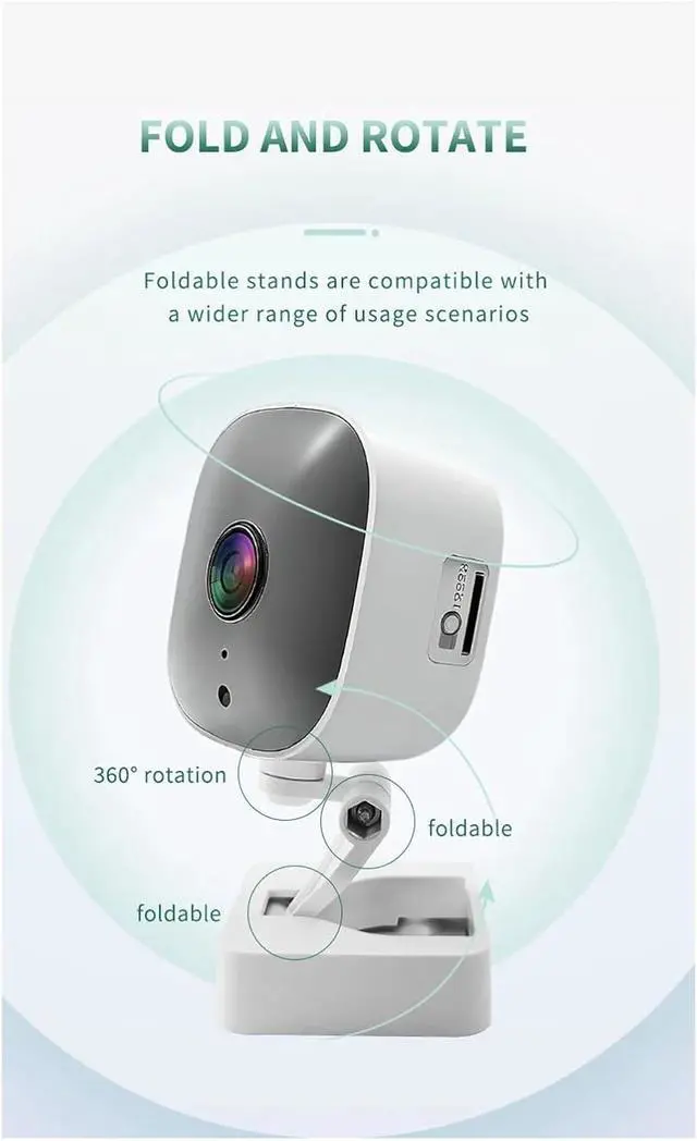 Alt view image 5 of 6 - 2.5K AI Indoor Outdoor Home Security Camera with Vibrant Color Night Vision(1536P)