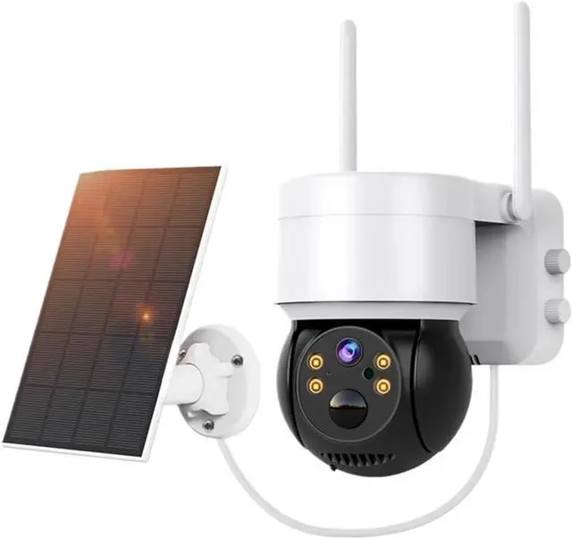 Main image of 2MP Solar WiFi PTZ Security Camera Outdoor, Battery Powered PIR Human Detection Wireless Surveillance Cam Support iCSEE App(1080P 32G SD Card)
