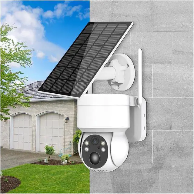 Alt view image 3 of 7 - 1080P Solar Battery Powered Outdoor WiFi Security Camera with PIR Motion Detection, IP65 Waterproof