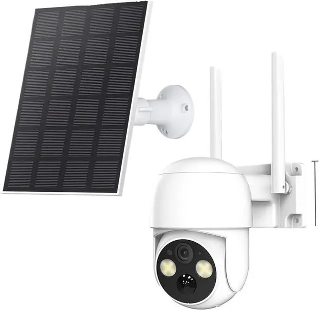 Main image of 3MP Pan Tilt Solar Security Camera with 355° Rotation, 6000mAh Battery, Full Color Night Vision, PIR Detection, IP65 Waterproof