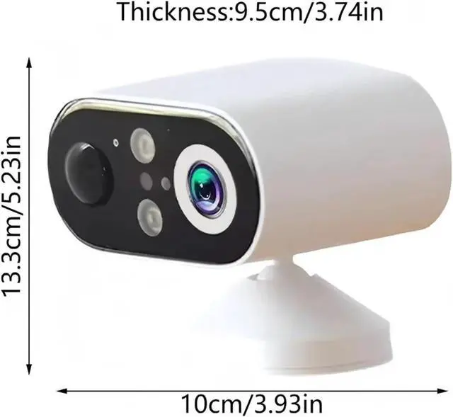 Alt view image 3 of 7 - 2K Solar Wireless Outdoor Security Camera with PIR Motion Alarm, Two-Way Audio & Cloud Storage(USB)