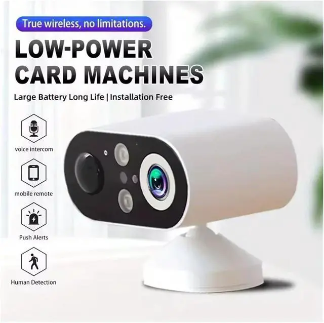 Alt view image 4 of 7 - 2K Solar Wireless Outdoor Security Camera with PIR Motion Alarm, Two-Way Audio & Cloud Storage(USB)