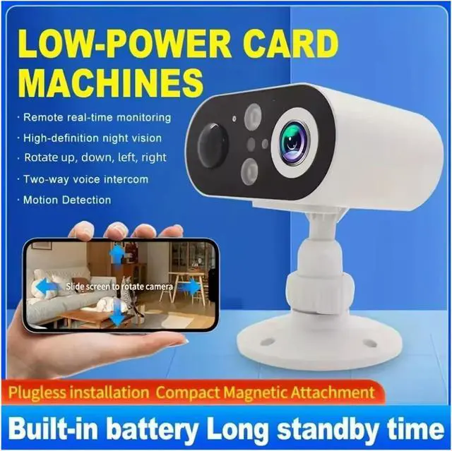 Alt view image 5 of 7 - 2K Solar Wireless Outdoor Security Camera with PIR Motion Alarm, Two-Way Audio & Cloud Storage(USB)