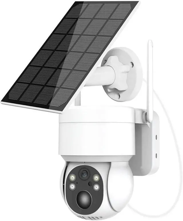 Alt view image 3 of 6 - 1080P Solar Battery Powered WiFi Security Camera with PIR Motion Detection & Color Night Vision for Home and Office