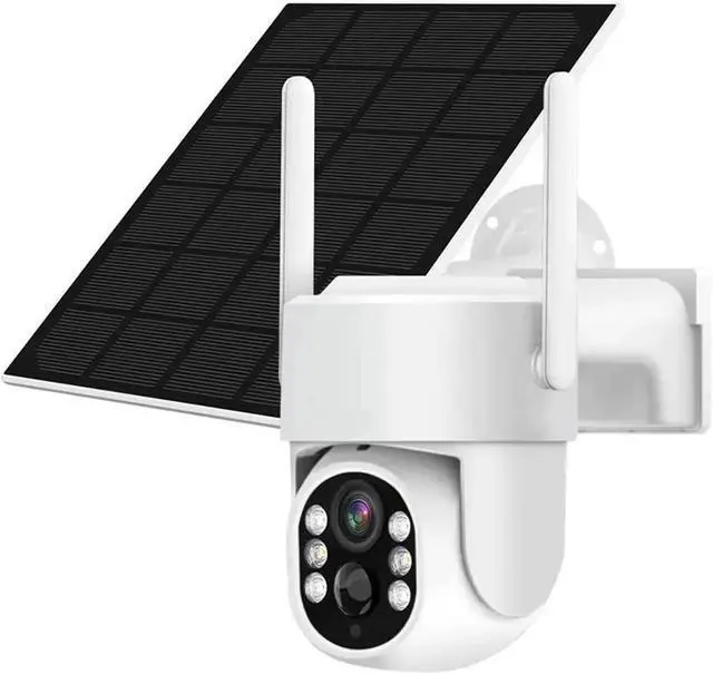 Alt view image 5 of 6 - 1080P Solar Battery Powered WiFi Security Camera with PIR Motion Detection & Color Night Vision for Home and Office