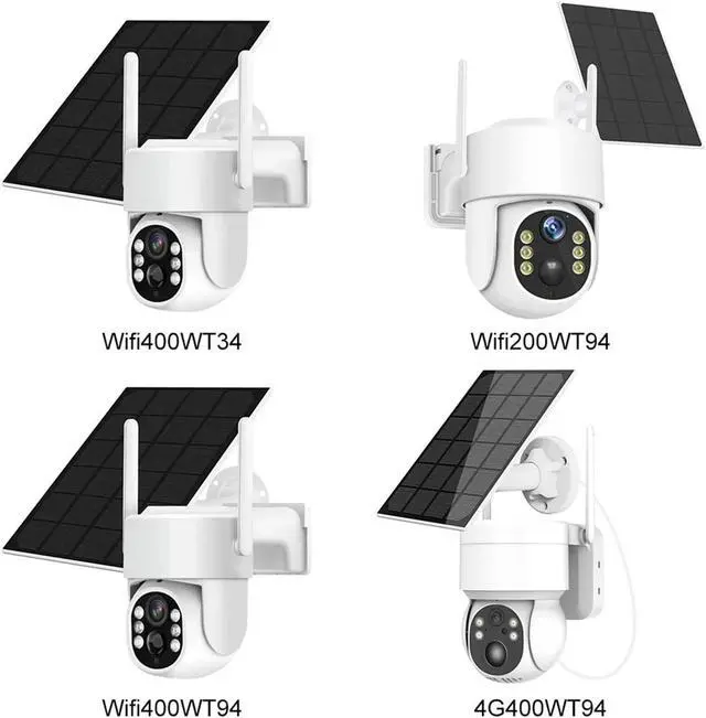 Alt view image 6 of 6 - 1080P Solar Battery Powered WiFi Security Camera with PIR Motion Detection & Color Night Vision for Home and Office