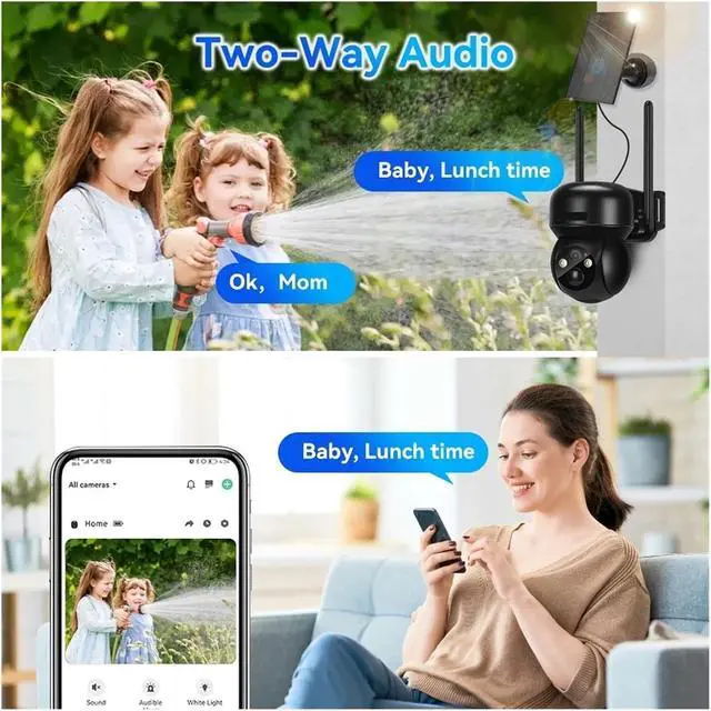 Alt view image 5 of 5 - 4G Solar Camera 8MP 4K Outdoor PTZ Wireless PIR Human Detection Built-in 15000Mah Battery CCTV Security Surveillance