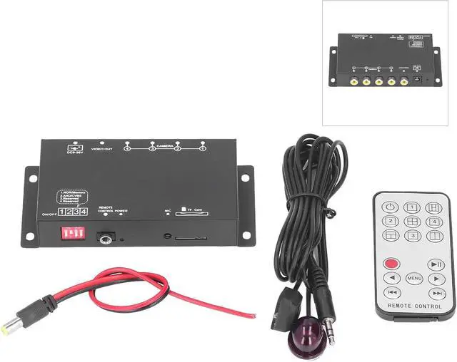 Alt view image 2 of 7 - Mini MDVR 1080P Vehicle DVR Recorder for School Bus Truck, H.264 Car CCTV Camera System with Night Vision, 9-36V Wide Voltage Mobile Digital Video Recorder for Fleet Safety