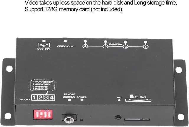 Alt view image 7 of 7 - Mobile Digital Video Recorder, 4 Channel Mini MDVR 1080P with H264 Compression, Wide Voltage 9-36V, for School Buses, Trucks, Engineering Vehicles
