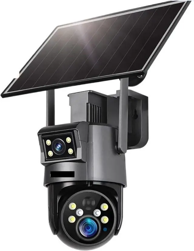 Main image of 8MP Real 20X Optical Zoom Dual Screen Solar Secutity Camera 4K 4G/WiFi PIR Detection Auto Tracking PTZ Camera(WiFi 20XZoom 32G)