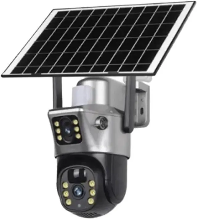 Main image of 4G Solar Camera WiFi PTZ IP Camera 2-Lens 2-Screen Battery CCTV Motion Detection Human Auto Tracking Surveillance Cameras(4G Add 128GB Card)