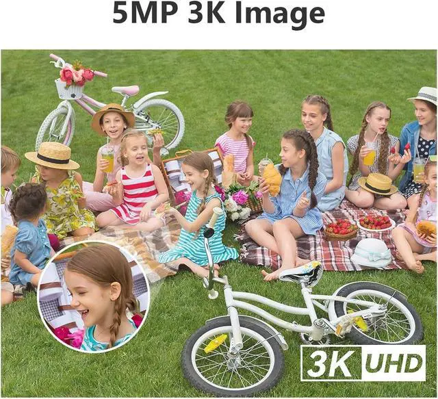 Alt view image 3 of 6 - Superior SE+ 5MP 3K WiFi Camera: Dual Antenna, IP66 Weatherproof, Full Color, AI Human Tracking for Outdoor Security(US Plug_Cruiser SE Plus 5MP)