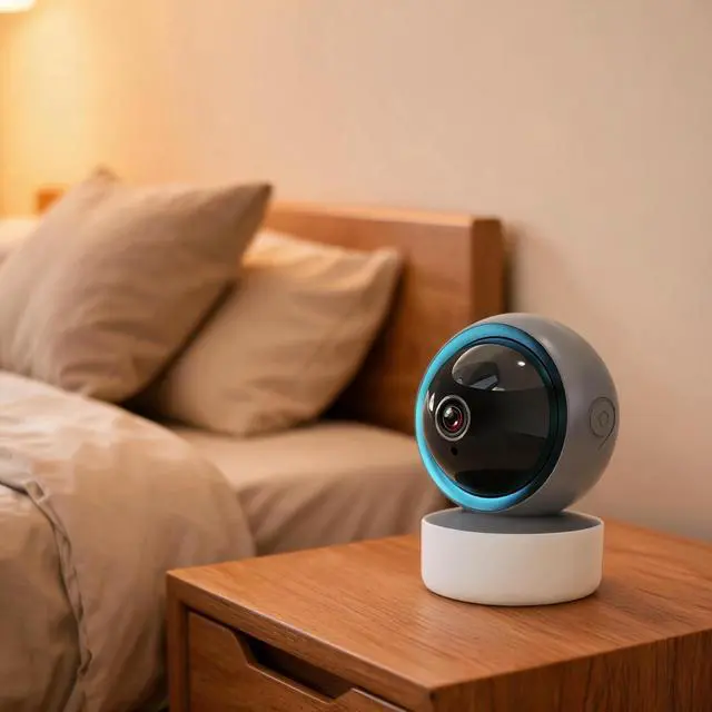 Alt view image 2 of 6 - Pallton Indoor WiFi Security Camera 1080p