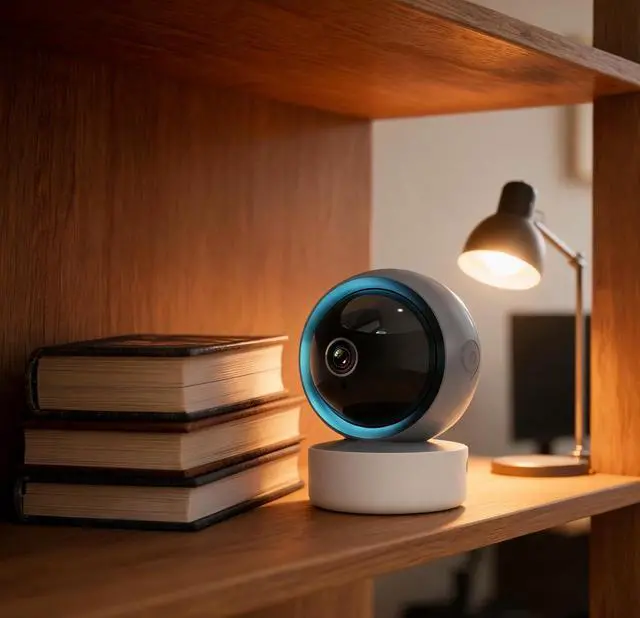 Alt view image 5 of 6 - Pallton Indoor WiFi Security Camera 1080p