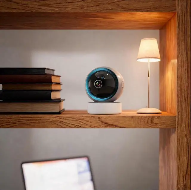 Alt view image 6 of 6 - Pallton Indoor WiFi Security Camera 1080p
