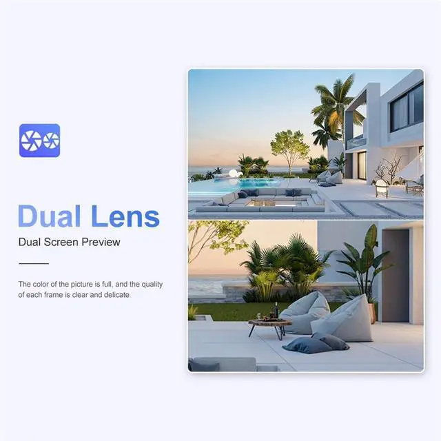 Alt view image 4 of 7 - 4K 20X Zoom 4G Solar Wireless Outdoor Security Camera, Dual-Screen WiFi IP Cam Night Vision Full Color Auto Tracking(WiFi 20X Zoom 128G)