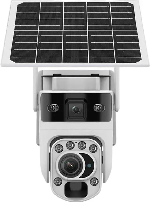 Main image of 4G 60x Zoom Dual-Lens Solar-Powered Camera with WiFi Outdoor Wireless Surveillance Camera, Dual-View Security high-Definition Video Monitor(WiFi Cam No Card)