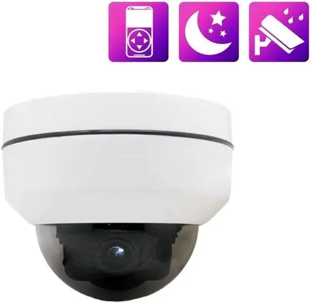 Alt view image 2 of 7 - PTZ Dome POE IP Camera 4K 8MP Outdoor Audio Auto Focus Security Surveillance 5X Zoom 5MP P2P CCTV Camera(48V POE 5MP)