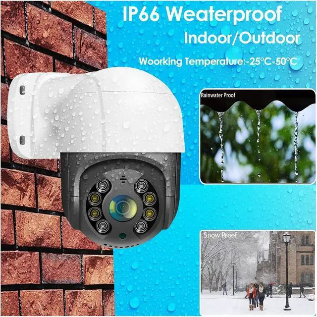 Alt view image 6 of 7 - 4K 8MP 2.5'' POE PTZ Video IP CCTV Surveillance Security Network Camera System Kit Face Detection 4X Digital Zoom Outdoor Waterproof(4K 8MP POE PTZ)
