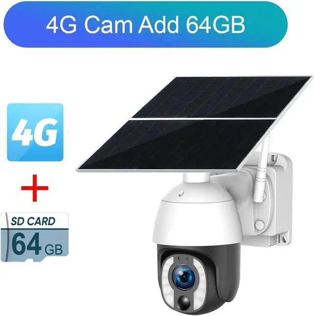 Alt view image 2 of 7 - 4K 8MP 20X Optical Zoom Solar Camera 24 Hours Recording 4G/WiFi Auto Tracking 30000mAh Battery Cameras 20W Solar Panel(4G Cam Add 64G)