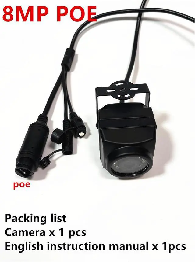 Alt view image 2 of 7 - 4MP 5MP 8MP 4K Mini Waterproof 940nm IR WiFi IP Camera POE Security Video Surveillance Audio RTSP TF Card(3.6mm,8MP POE)