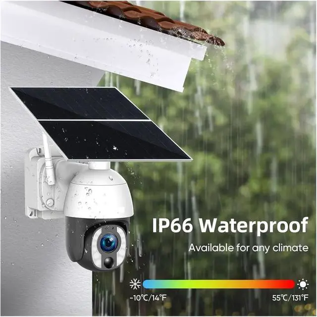 Alt view image 7 of 7 - 4K 8MP 20X Optical Zoom Solar Camera 24 Hours Recording 4G/WiFi Auto Tracking 30000mAh Battery Cameras 20W Solar Panel(4G Cam Add 64G)