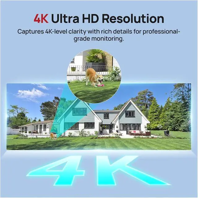 Alt view image 3 of 7 - 4K 8MP POE Security Cam Dual Light Human Vehicle Detection IP67 ONVIF SD Storage Two-Way Audio
