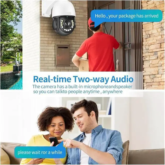 Alt view image 3 of 7 - 4K IP Camera PTZ 30X Optical Zoom Vehicle Detection Color Night POE Security CCTV Video Surveillance(8MP 4K POE)