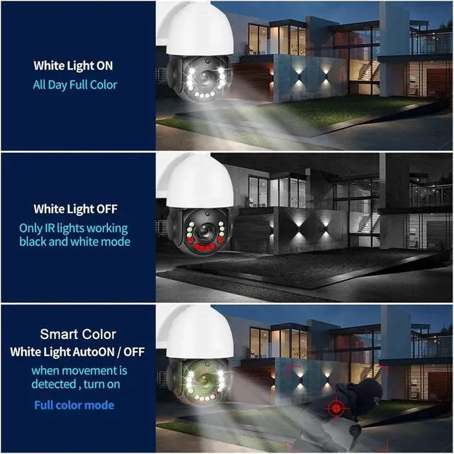 Alt view image 5 of 7 - 4K IP Camera PTZ 30X Optical Zoom Vehicle Detection Color Night POE Security CCTV Video Surveillance(8MP 4K POE)