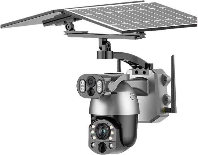 Main image of 4k Dual Lens View 50X Optical Zoom Solar Battery PTZ Camera 10MP SIM Card Outdoor WiFi CCTV Surveillance Camera(WiFi 10MP Camera)