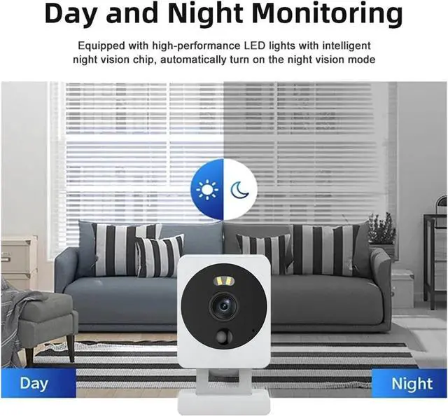 Alt view image 5 of 7 - 5MP IPC Tuya Baby Monitor WiFi Security Protection Camera Smart Life Home Night Vision Two Way Audio Cam