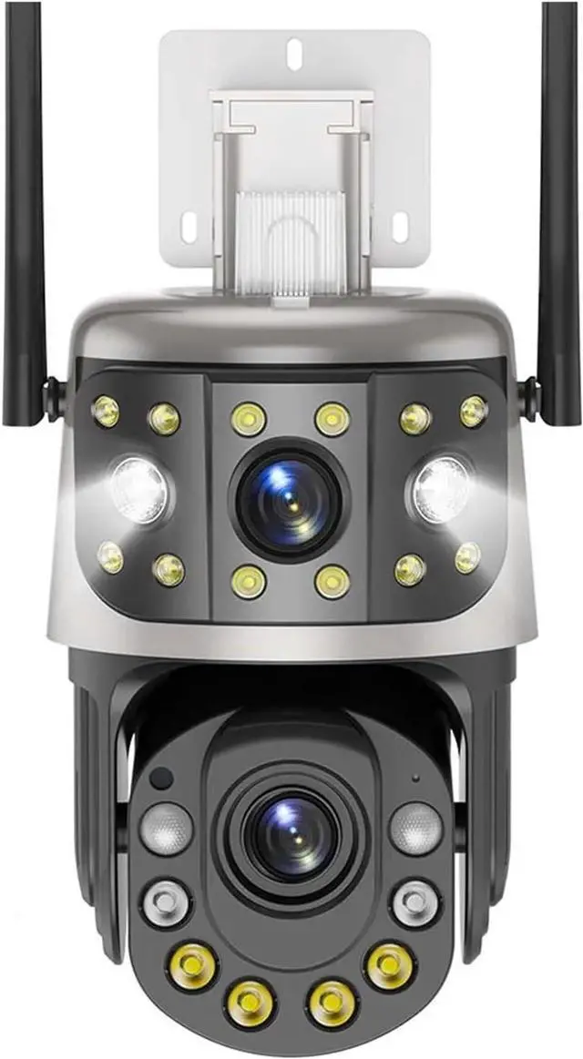 Main image of 8MP 50X Optical Zoom PTZ Camera Dual Screen Outdoor Surveillance, 4K AI Human Detection, IP66 Waterproof Security Camera(EU Plug,30X Zoom Camera)