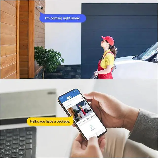 Alt view image 4 of 7 - 3MP Home WiFi Surveillance Camera IP H.265 Audio Recording Weatherproof Night Vision CCTV Security Cameras System