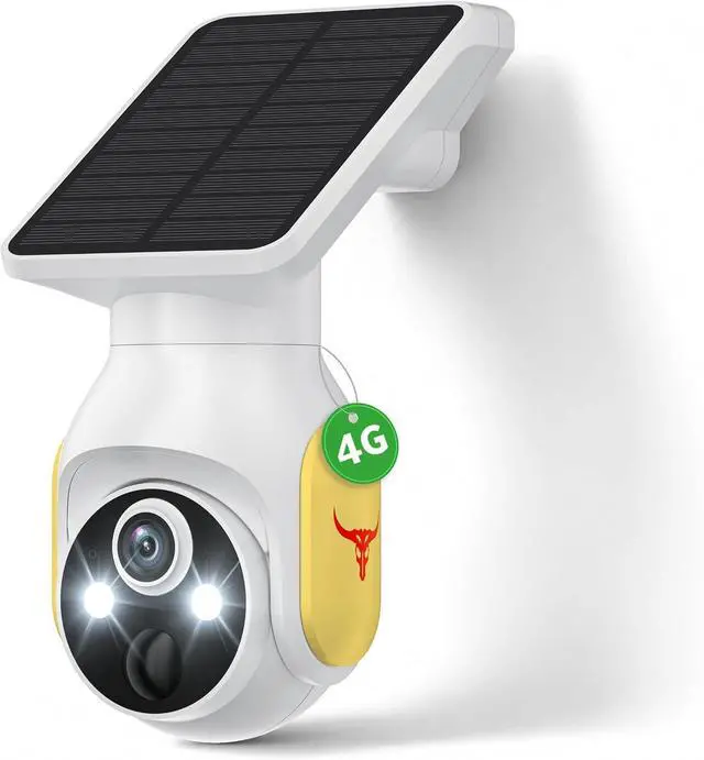 Main image of 4G Solar Security Camera Outdoor Dome cam with 4G Cellular Connectivity