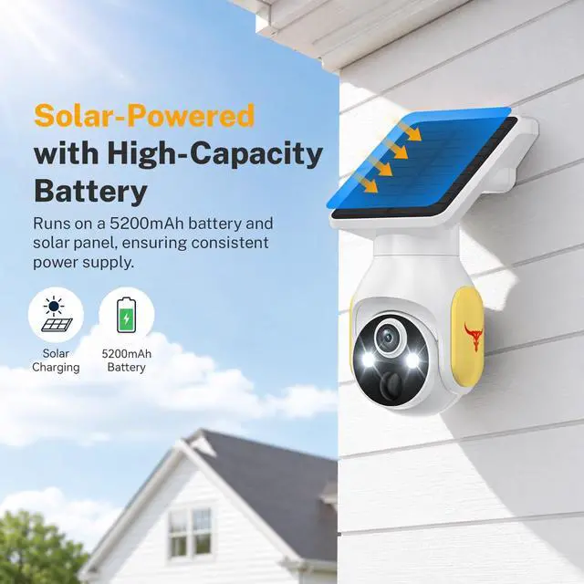 Alt view image 6 of 7 - 4G Solar Security Camera Outdoor Dome cam with 4G Cellular Connectivity