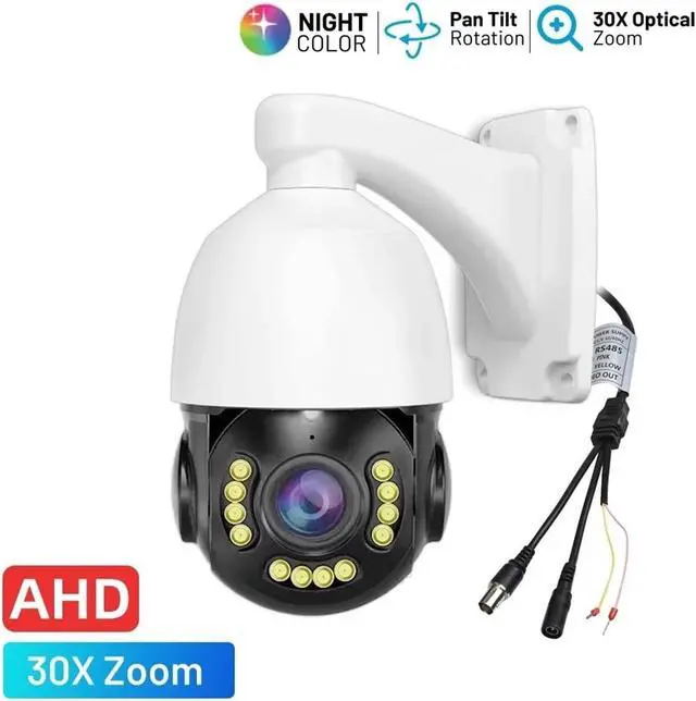Alt view image 2 of 7 - Full Color AHD Hybrid PTZ Camera 30X Zoom Day Night Surveillance Digital TVI CVI CVBS Analog HD 5MP Closed CCTV Security Camera(AHD 5MP)
