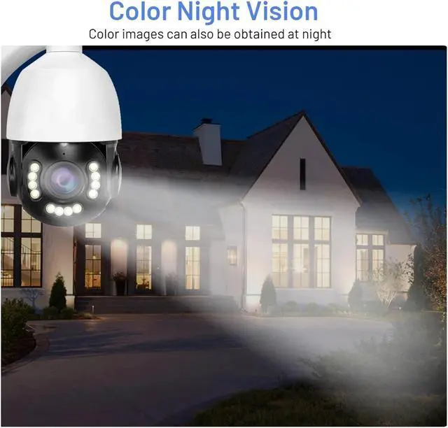Alt view image 7 of 7 - Full Color AHD Hybrid PTZ Camera 30X Zoom Day Night Surveillance Digital TVI CVI CVBS Analog HD 5MP Closed CCTV Security Camera(AHD 5MP)