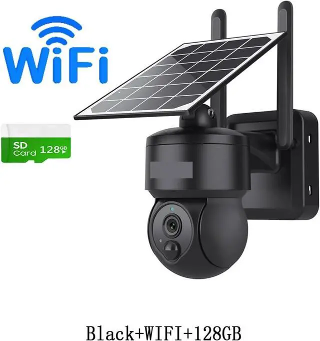 Alt view image 2 of 7 - 3MP Solar PTZ Camera Security WiFi CCTV Waterproof Surveillance Solar Camera Outdoor Night Vision(WiFi ADD 128GB)
