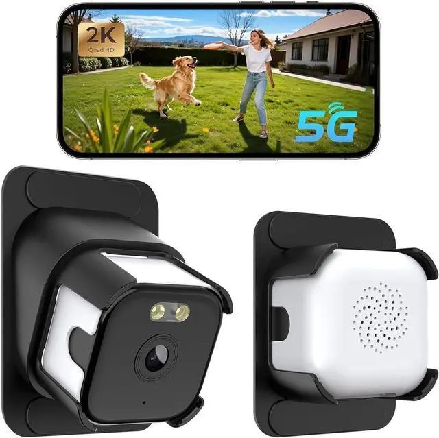 Main image of Tangxi 3MP 2K Window Camera, 2.4Ghz & 5Ghz WiFi No Drill Dome Cameras for Home Security, 110 Wide View, AI Night Vision, 24/7 Recording, Easy & Quick Install (2 Pieces)