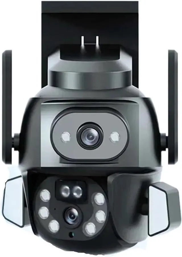 Main image of 4K 8MP WiFi Security Camera Outdoor Tuya Smart Dual Screen PTZ Security-Protection Cam AI Auto Tracking Surveillance(UK Plug)