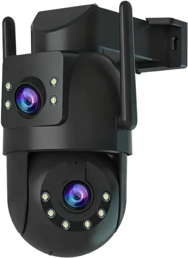 Main image of 4K 8MP Outdoor Surveillance Camera Dual Lens 5G WiFi IP Camera HD Full Color Night Vision CCTV Video Home Security Cameras(US Plug,8MP CAM)